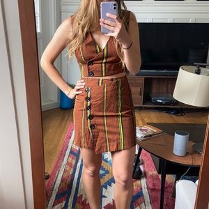 Free people skirt + top set